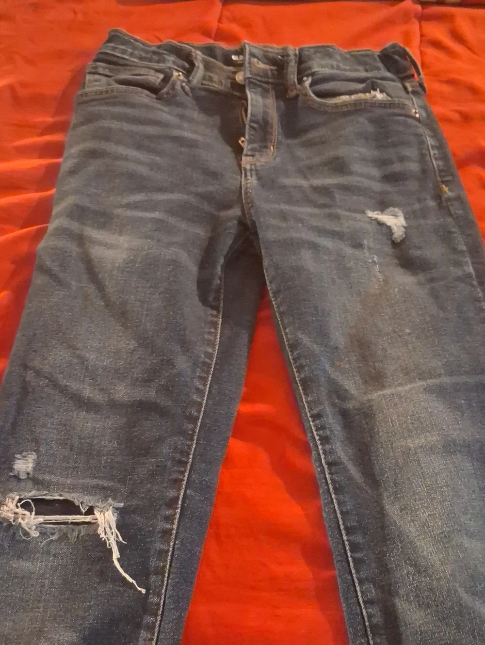 Old Navy Boys Blue Distressed Jeans